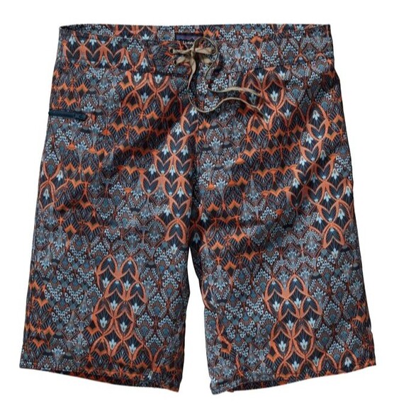 Patagonia Wavefarer Board Shorts 21" Mens Size 35 Tropical Swim Trunks Vacation - Picture 1 of 15